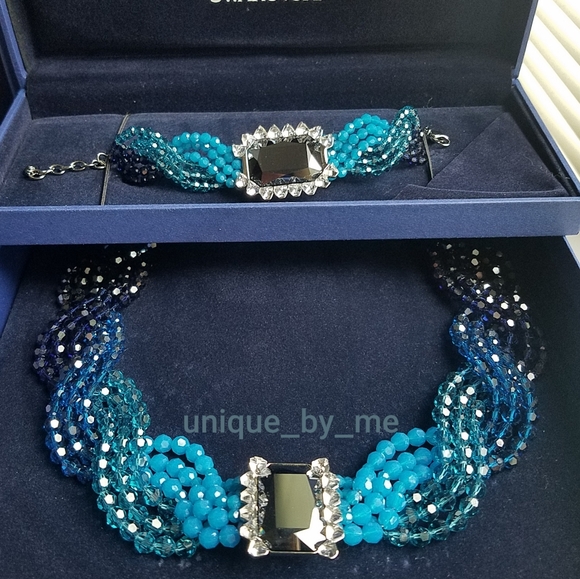 AUTHENTIC Swarovski Player Necklace & Bracelet SET RARE - Picture 15 of 16